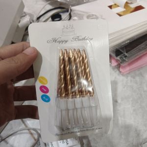 Lilin Happy Birthday/Gold
