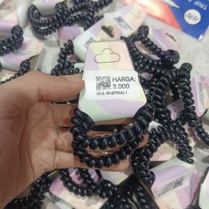 Ikat Rambut Spiral Hitam