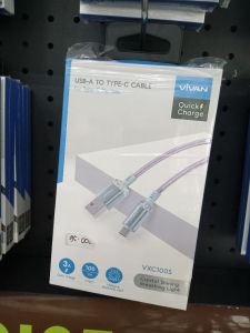 Kabel Data/VIVAN VXC100S BLUE/TYPE-C/100CM/3A