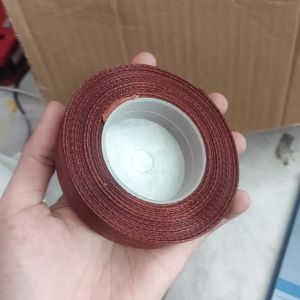 Pita Satin 1cm/Coklat 