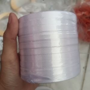 Pita Satin 1/4cm /Putih