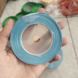 Pita Satin 1/4cm /Biru