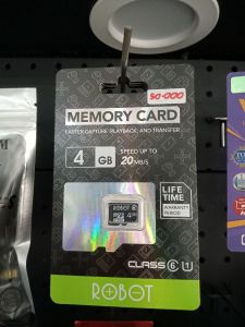 Memori Card/Robot 4GB Class 6