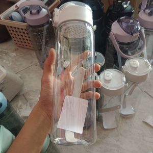 Botol Minum Aesthetic Transparant Putih