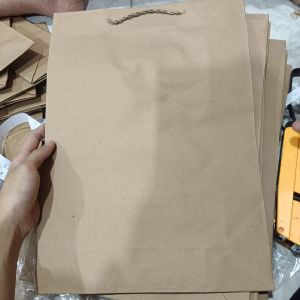Paperbag Polos Coklat/L