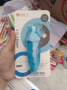 VIS 1 - Correction Tape VS 502 2 in 1 Eraser - Mix - Ecer