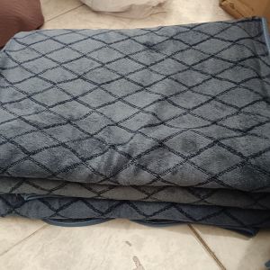 Handuk Mandi Tebal Jaring 180cm x 160cm/ Biru