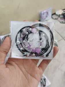 Gelang Tali Mote Purple