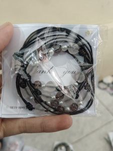 Gelang Tali Mote Hitam 