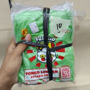 Jas Hujan Ibek Ponco Lengan  Celana Anak