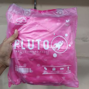 Jas Hujan Pluto Jaket Celana Polkadot Dewasa