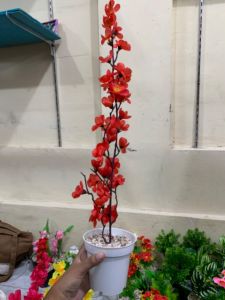 BUNGA HIAS SAKURA ARTIFICIAL MERAH