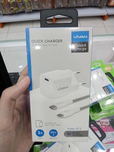 Travel Charger/VIVAN POWER 20S/TYPE-C TO LIGHTNING/20W 