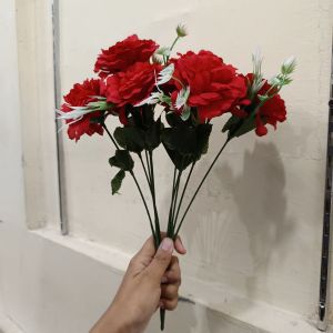 Bunga Hias Artificial/Merah