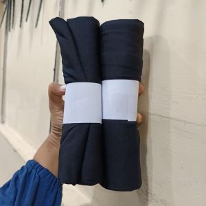 Pasmina Kaos Jersey 180x60cm /Hitam