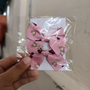 Jepit Rambut Pita Polkadot