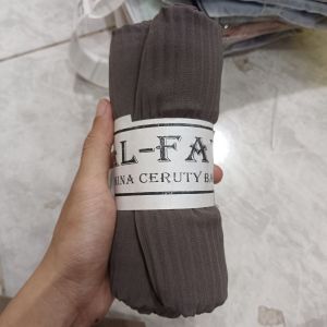 Al Fatih Pasmina Plisket/ Dark Grey