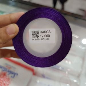 Pita Satin/1 Inchi/Ungu