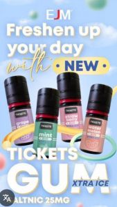 EJM TICKETS GUM XTRA ICE SERIES 30ML 2025