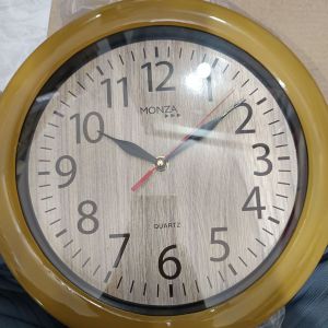 Monza/ Jam Dinding/ Coklat Kayu