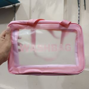 HC Washbag/ Pouch Serbaguna/ Pink/ Besar 