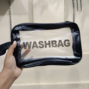 HC Washbag/ Pouch Serbaguna/ Hitam/ Sedang