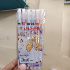 Snowman - Spidol Kecil 6 Warna - Mix 