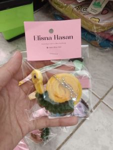 Gantungan Kunci Kawat Bulu
