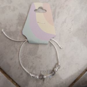 Gelang Manik Kombinasi Tali Satin