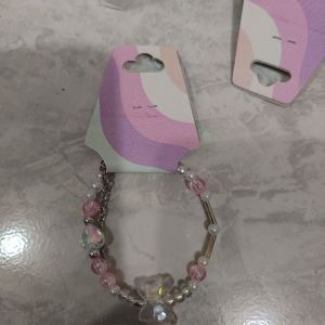 Gelang Manik Pink 
