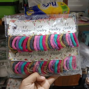 Ikat Rambut Set/ Isi 6/ Rainbow 