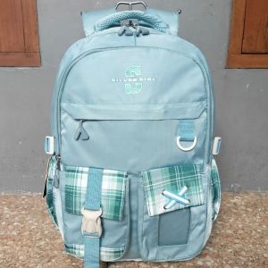 Tas Ransel Backpack Sekolah Anak Perempuan Silver Girl Original Cinara 73014