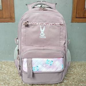 Tas Ransel Backpack Sekolah Anak Perempuan Silver Girl Original Janira 73614S-Thistle