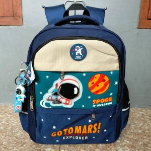 Tas Ransel Backpack Sekolah Anak Alto Original Astronot Go to Mars-Navy
