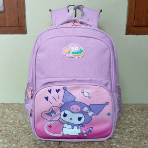 Tas Ransel Backpack Sekolah Anak Perempuan Silver Girl Original 42115G-Ungu