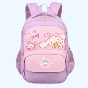 Tas Ransel Backpack Sekolah Anak Perempuan Silver Girl Original Cinamoroll 42915G-Ungu