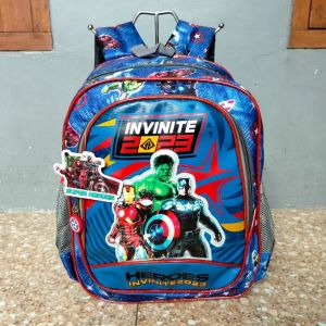Tas Ransel Backpack Sekolah TK Anak Laki-laki Alto Avengers Invinite 40977A-Biru