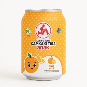 LARUTAN CAP KAKI TIGA ANAK JERUK