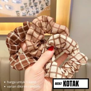 Jedai Rambut Wanita Jepitan Poni Bahan Velvet Aksesoris Jepit Rambut Wanita MCO-Kotak