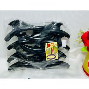 Jepit rambut salon polos kotak T-Hitam