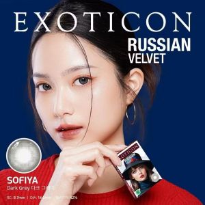 Exoticon Softlens - Sofiya Dark Grey - 14.5mm