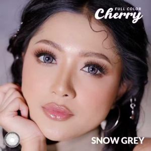 Cherry Softlens Normal Full Color by Living Color - Snow Grey - 14.5mm