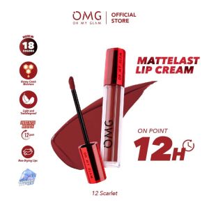 OMG Mattelast Lip Cream No.12 Scarlett