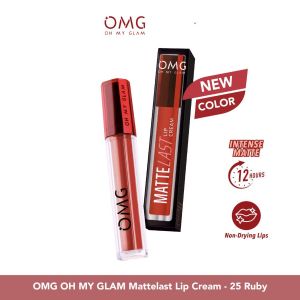 OMG Mattelast Lip Cream No.25 Ruby