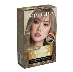 Implora Permanent Hair Color No.11 Ash Grey 230ml + 10ml