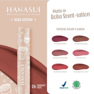 Hanasui Boba Lip Cream No.06 Hazelnut Latte