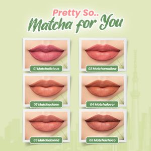 Hanasui Mattedorable Lip Cream Matcha Latte Edition No.05 Matchablend
