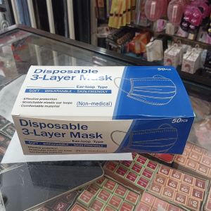 Disposable 3 Layer Mask Box/ Biru 