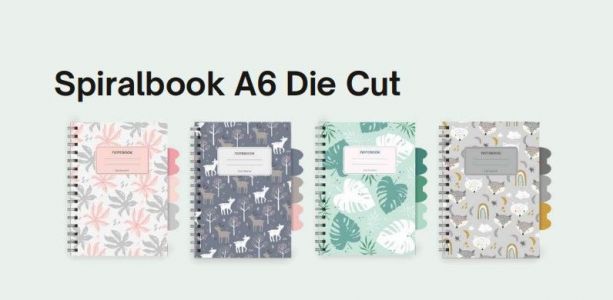 (FM-18) Spiralbook A6 Ivory Die Cut