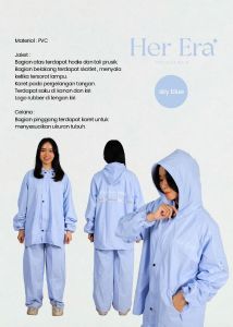 Raincoat Her Era Blue